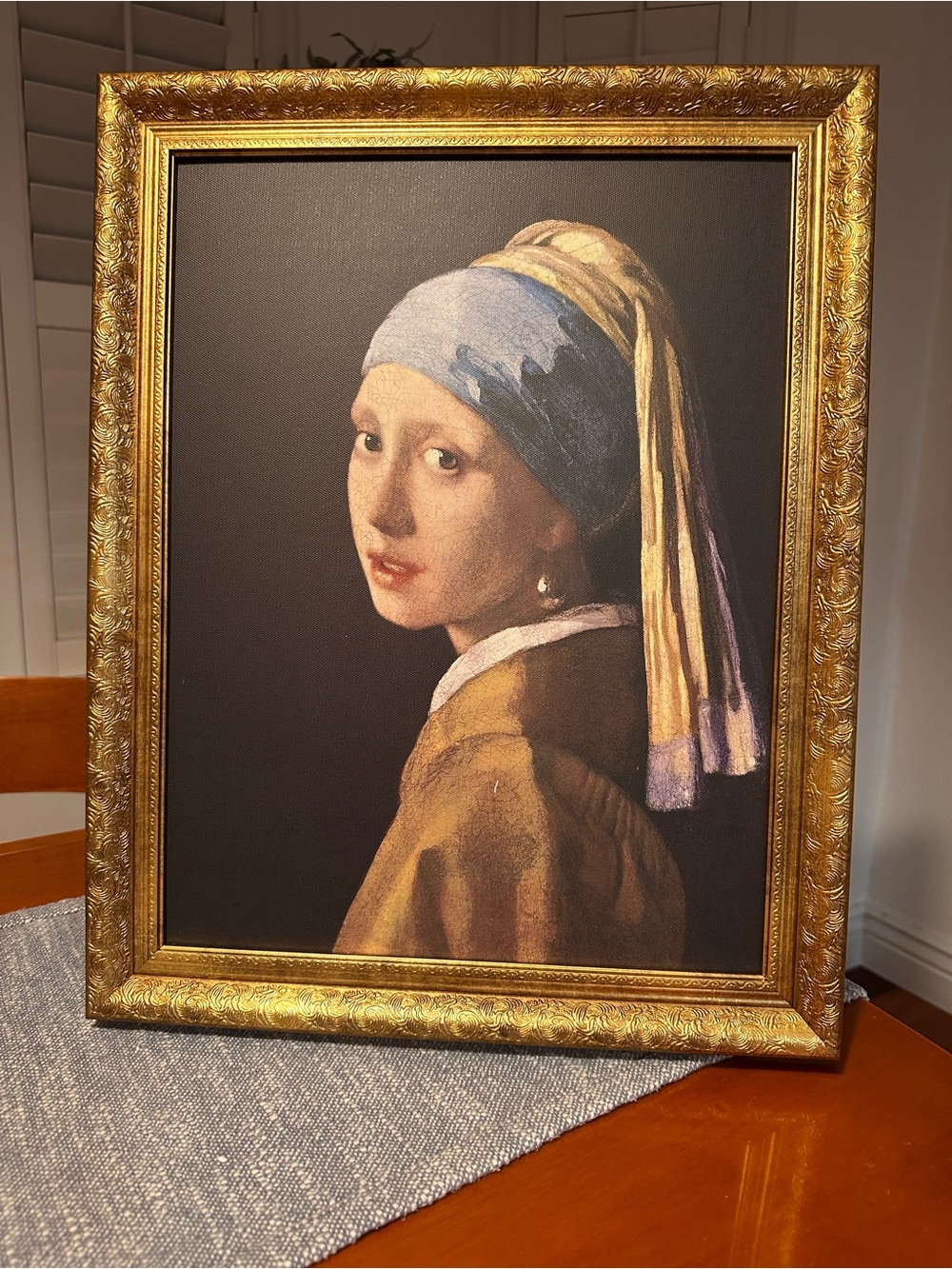 16x20 Girl with Pearl Earring by Johannes Vermeer's - Picture 8 of 14
